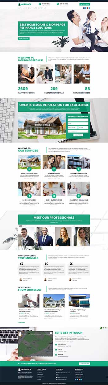 mortgage website design